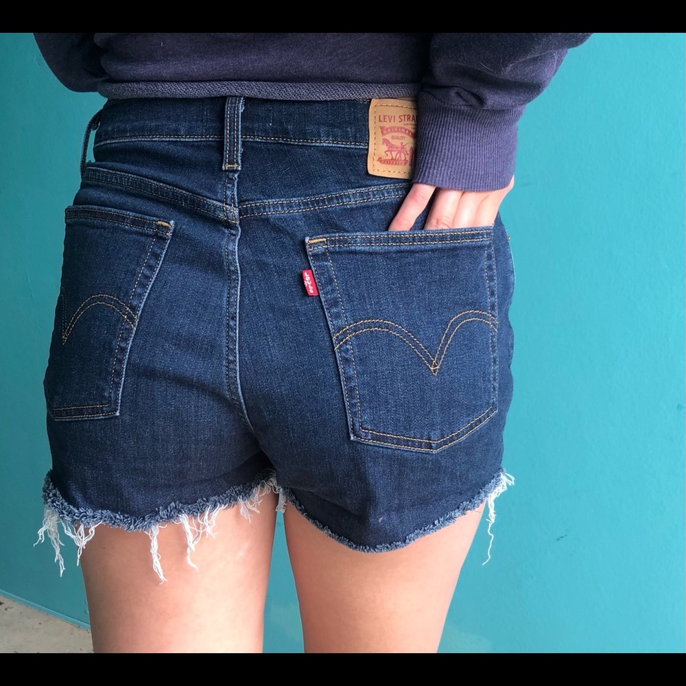 Levi's high rise jean shorts! - Picture 1 of 5